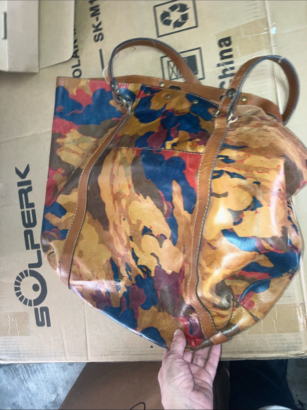 Patricia Nash tote shoulder bag abstract - Picture 5 of 6